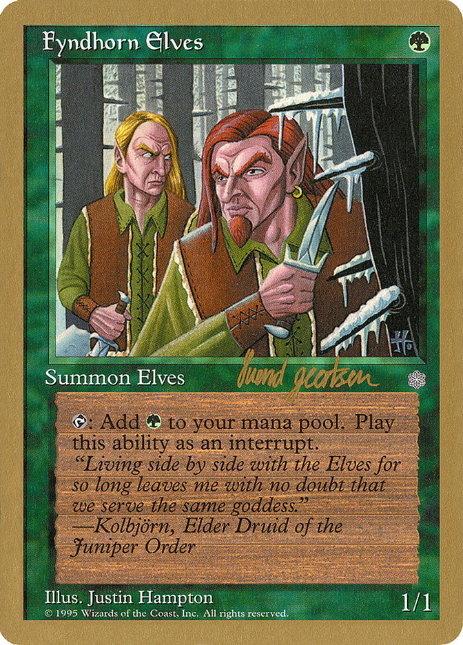 Fyndhorn Elves (Svend Geertsen) [World Championship Decks 1997] | D20 Games