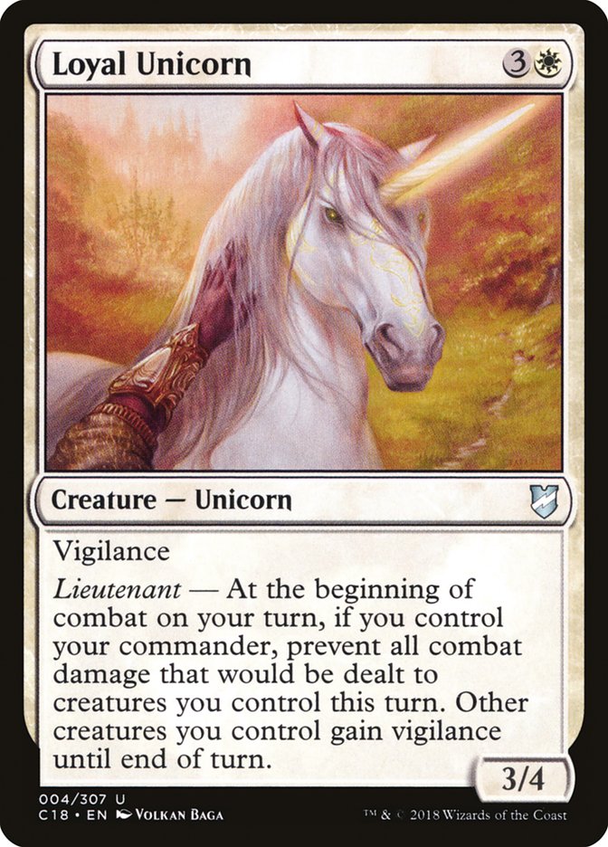 Loyal Unicorn [Commander 2018] | D20 Games