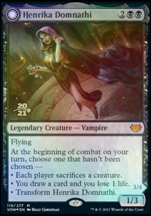 Henrika Domnathi // Henrika, Infernal Seer [Innistrad: Crimson Vow Prerelease Promos] | D20 Games