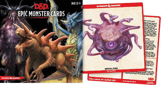 Dungeons and Dragons RPG: Epic Monster Cards | D20 Games