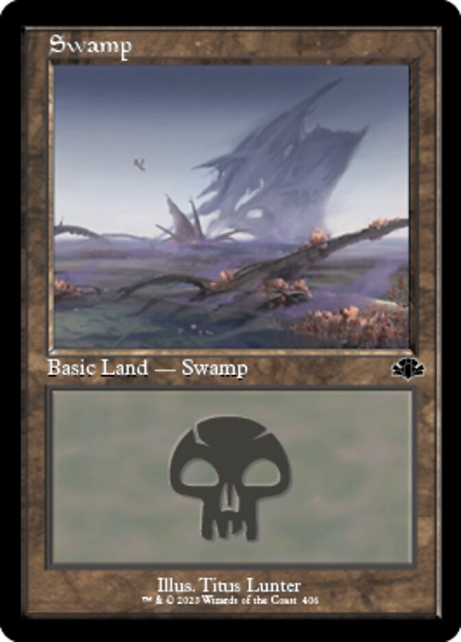 Swamp (406) (Retro) [Dominaria Remastered] | D20 Games