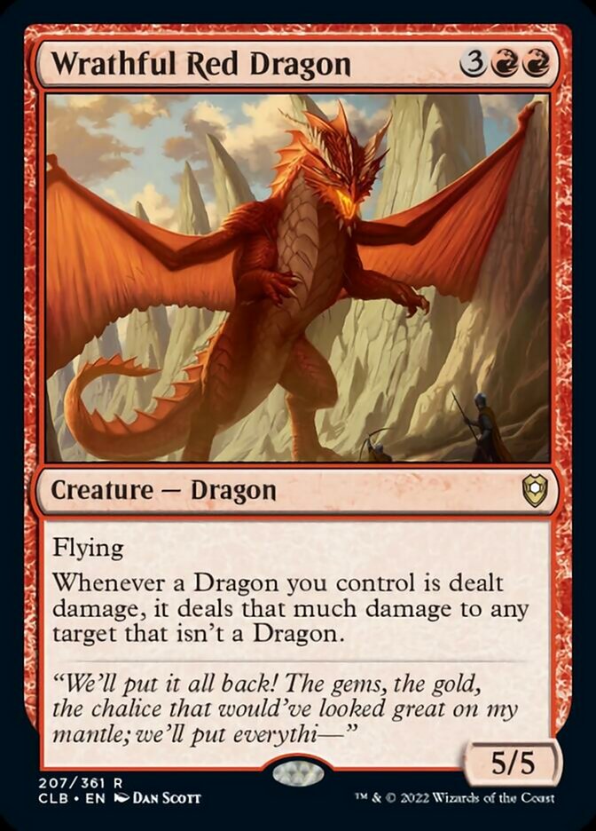 Wrathful Red Dragon [Commander Legends: Battle for Baldur's Gate] | D20 Games