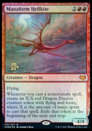 Manaform Hellkite [Innistrad: Crimson Vow Prerelease Promos] | D20 Games