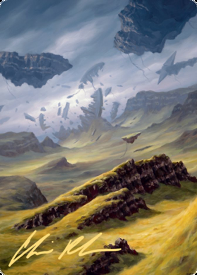 Plains 3 Art Card (Gold-Stamped Signature) [Zendikar Rising Art Series] | D20 Games