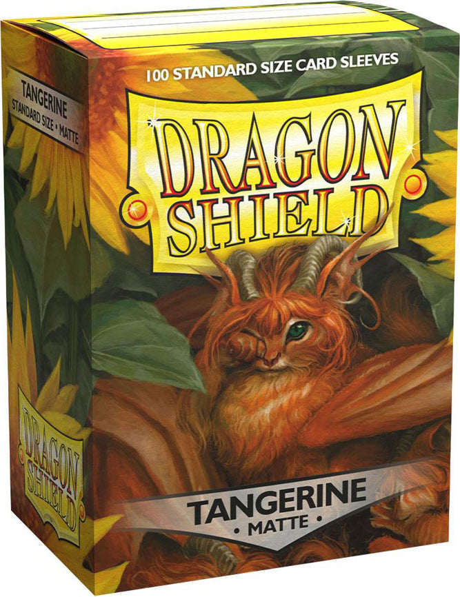 Dragon Shield Matte Tangerine Sleeves | D20 Games