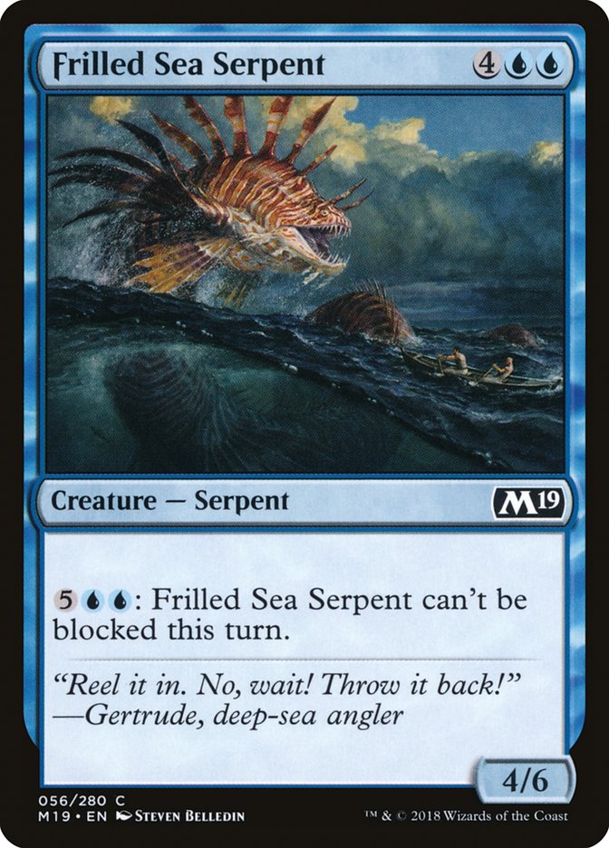 Frilled Sea Serpent [Core Set 2019] | D20 Games