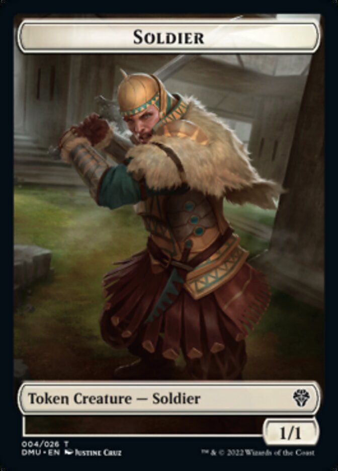 Soldier // Powerstone Double-sided Token [Dominaria United Tokens] | D20 Games