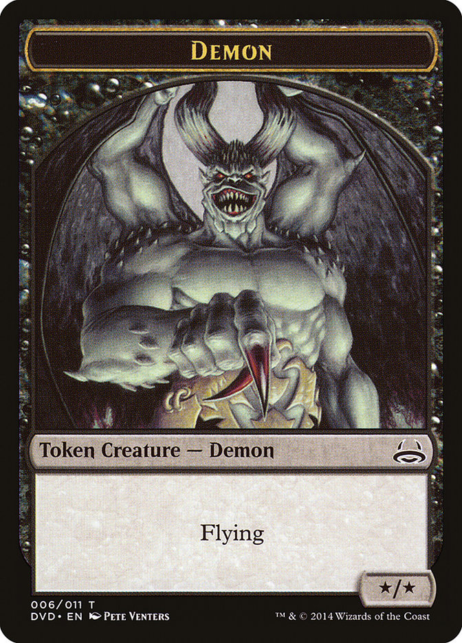 Demon Token (Divine vs. Demonic) [Duel Decks Anthology Tokens] | D20 Games