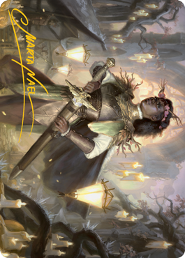 Sungold Sentinel Art Card (Gold-Stamped Signature) [Innistrad: Midnight Hunt Art Series] | D20 Games