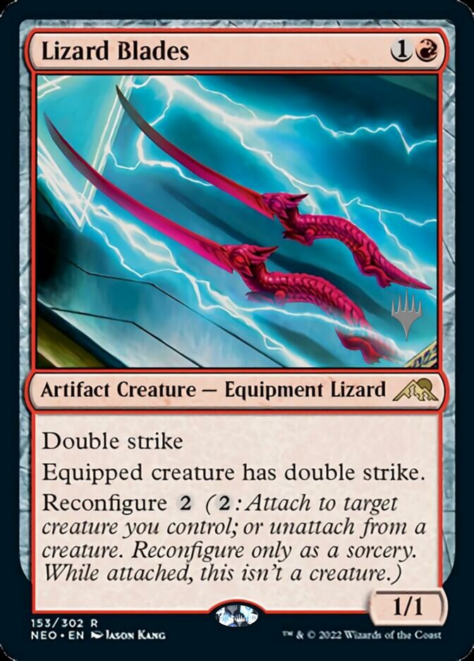 Lizard Blades (Promo Pack) [Kamigawa: Neon Dynasty Promos] | D20 Games