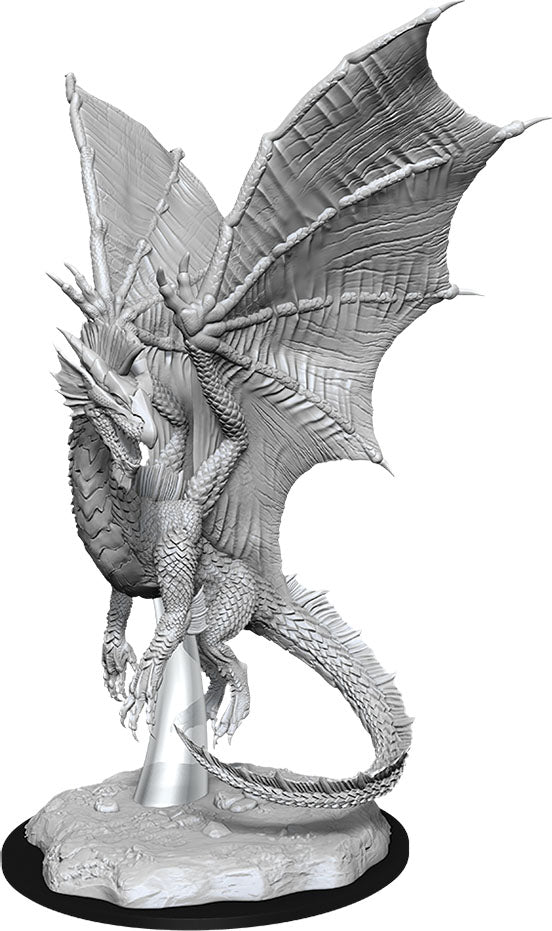 Dungeons & Dragons Nolzur`s Marvelous Unpainted Miniatures: W11 Young Silver Dragon | D20 Games