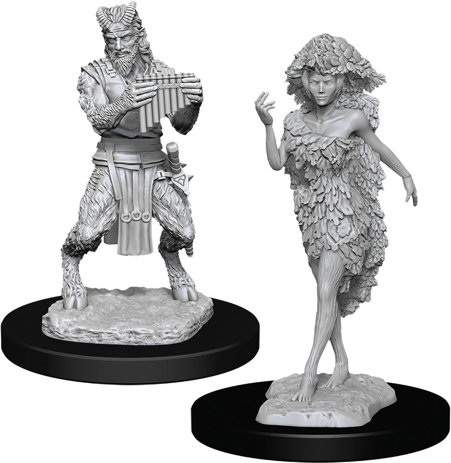 Dungeons & Dragons Nolzur`s Marvelous Unpainted Miniatures: W11 Satyr & Dryad | D20 Games