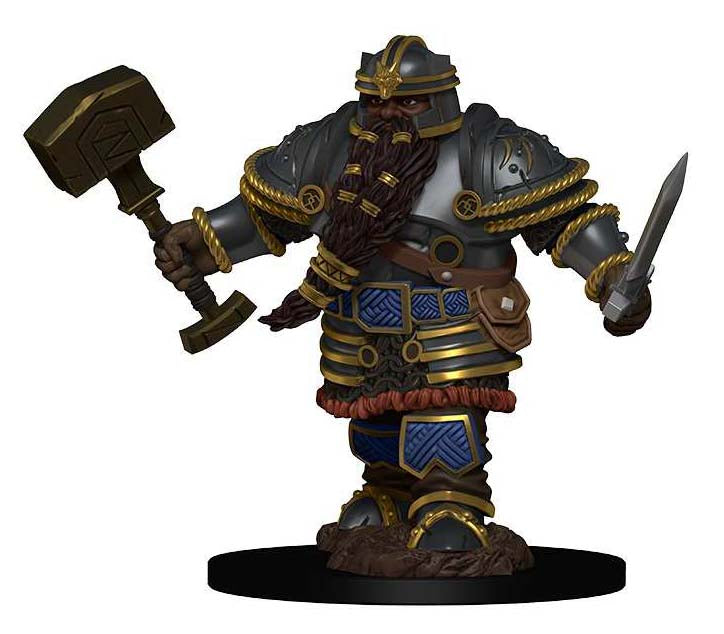 Dungeons & Dragons Icons of the Realms Premium Figures: W2 Dwarf Male Fighter | D20 Games
