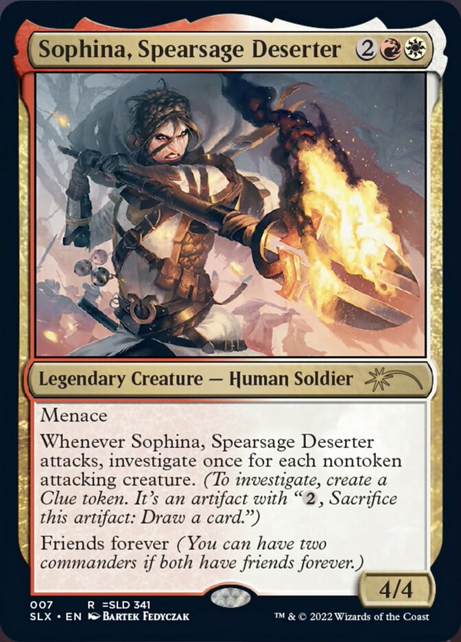 Sophina, Spearsage Deserter [Secret Lair: Universes Within] | D20 Games