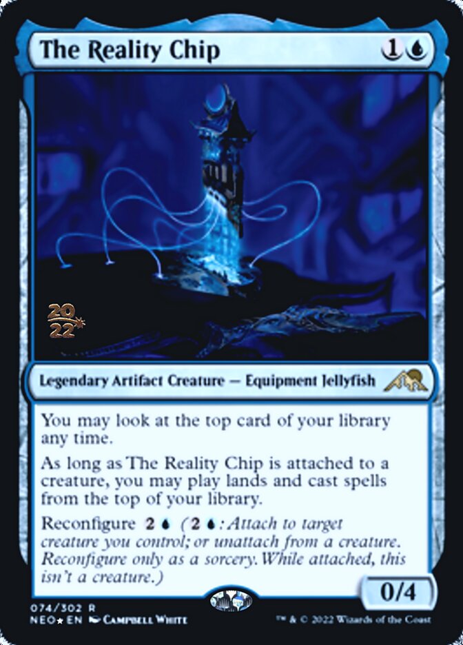 The Reality Chip [Kamigawa: Neon Dynasty Prerelease Promos] | D20 Games