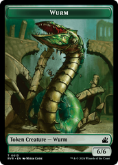 Bird // Wurm Double-Sided Token [Ravnica Remastered Tokens] | D20 Games