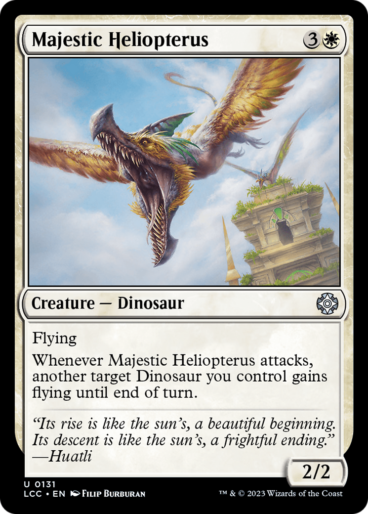 Majestic Heliopterus [The Lost Caverns of Ixalan Commander] | D20 Games