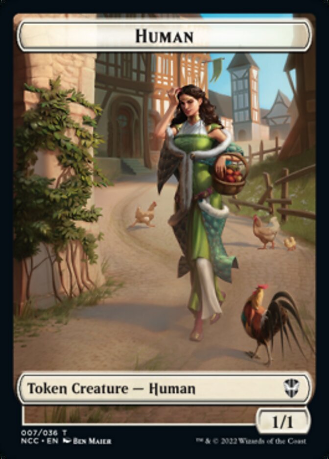 Eldrazi Spawn // Human Double-sided Token [Streets of New Capenna Commander Tokens] | D20 Games