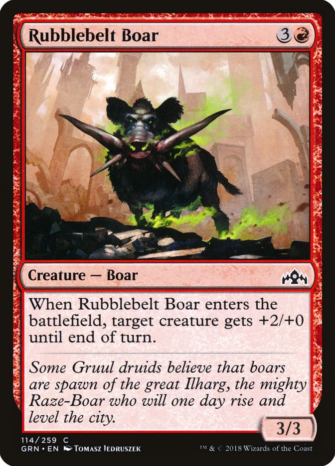 Rubblebelt Boar [Guilds of Ravnica] | D20 Games