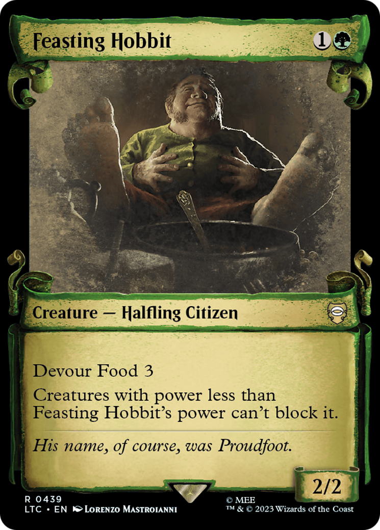 Feasting Hobbit [The Lord of the Rings: Tales of Middle-Earth Commander Showcase Scrolls] | D20 Games