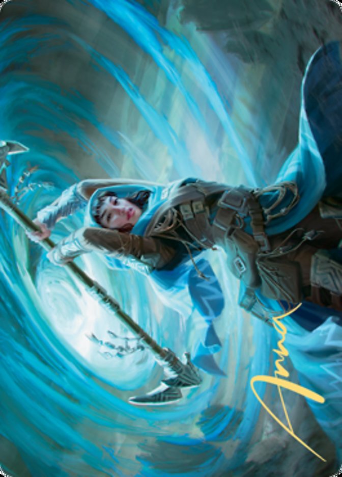 Sea Gate Stormcaller Art Card (Gold-Stamped Signature) [Zendikar Rising Art Series] | D20 Games