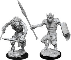 Dungeons & Dragons Nolzur`s Marvelous Unpainted Miniatures: W12 Gnoll & Gnoll Flesh Gnawer | D20 Games
