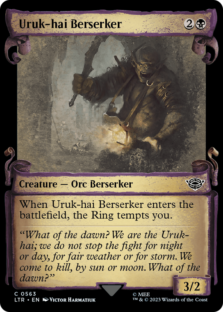 Uruk-hai Berserker [The Lord of the Rings: Tales of Middle-Earth Showcase Scrolls] | D20 Games