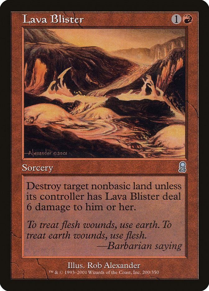 Lava Blister [Odyssey] | D20 Games