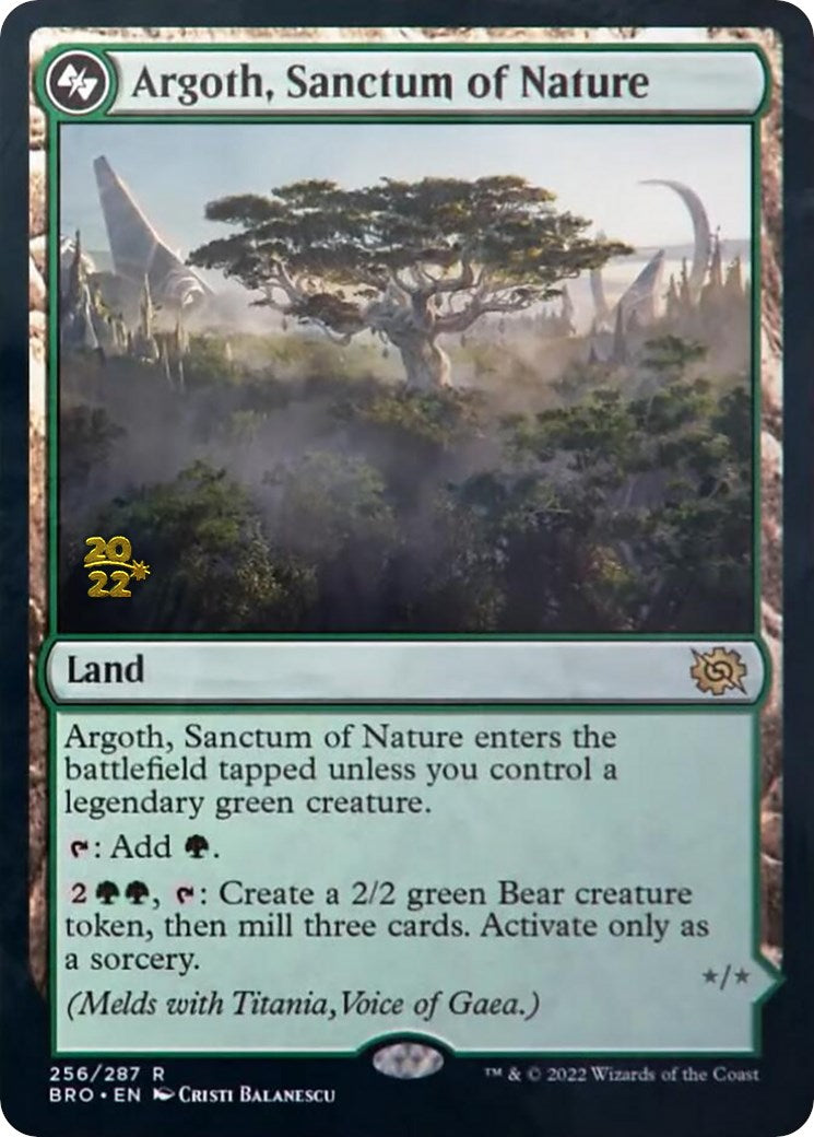 Argoth, Sanctum of Nature [The Brothers' War: Prerelease Promos] | D20 Games