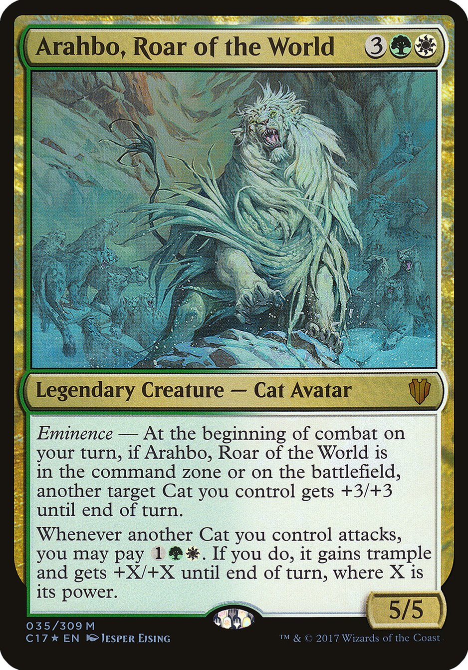 Arahbo, Roar of the World (Oversized) [Commander 2017 Oversized] | D20 Games