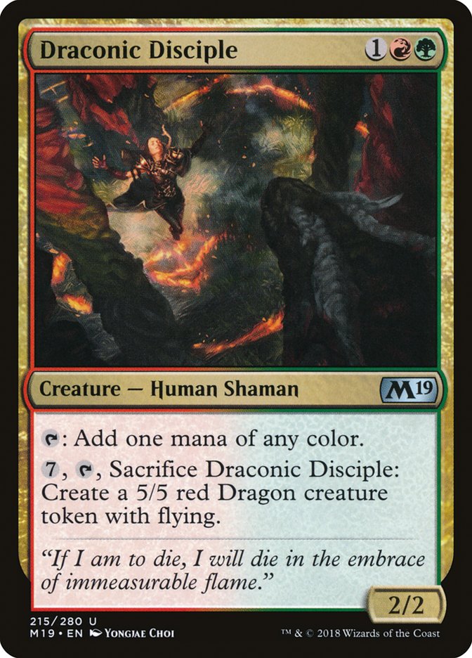 Draconic Disciple [Core Set 2019] | D20 Games