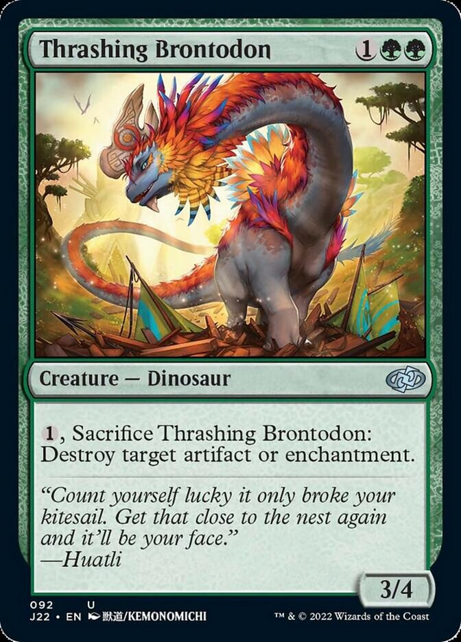 Thrashing Brontodon [Jumpstart 2022] | D20 Games