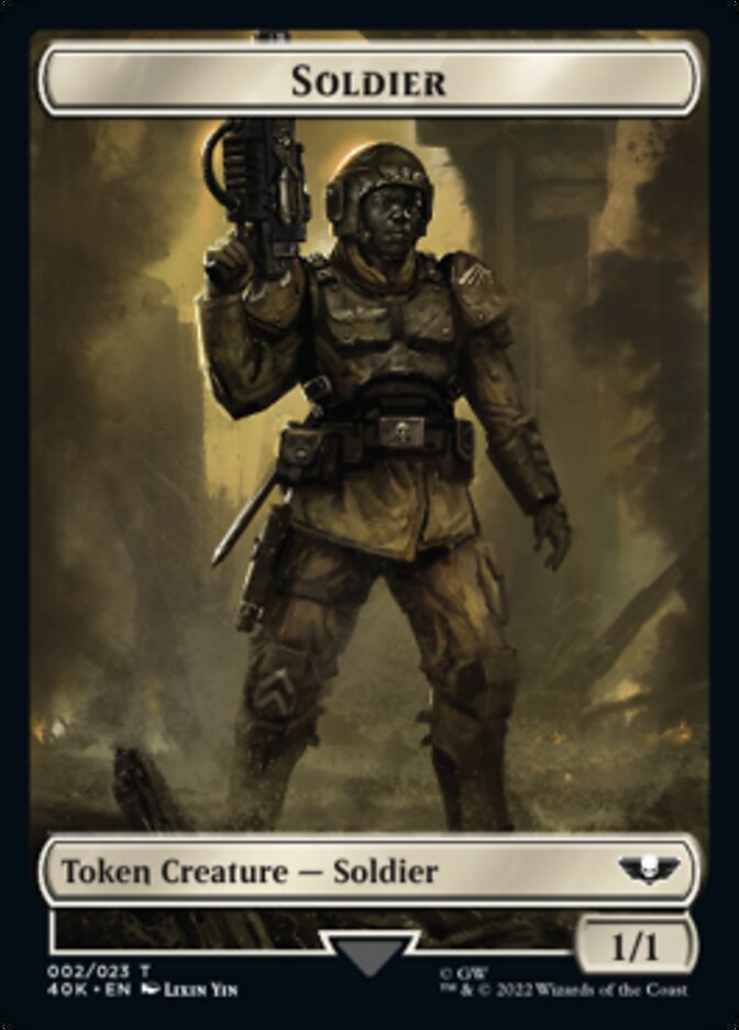 Soldier (002) // Zephyrim Double-sided Token [Universes Beyond: Warhammer 40,000 Tokens] | D20 Games