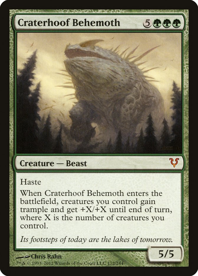 Craterhoof Behemoth [Avacyn Restored] | D20 Games