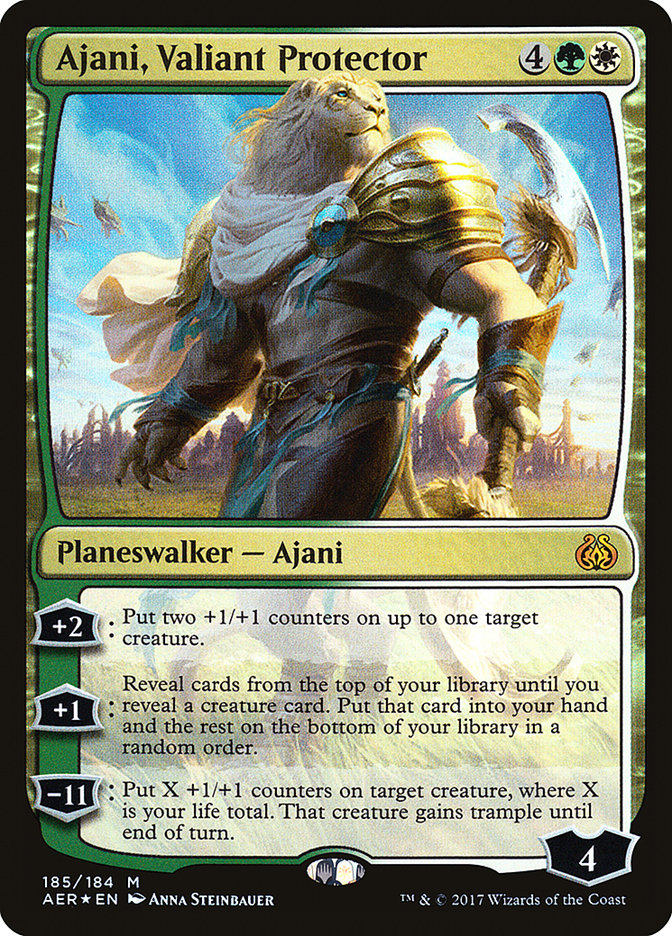 Ajani, Valiant Protector [Aether Revolt] | D20 Games