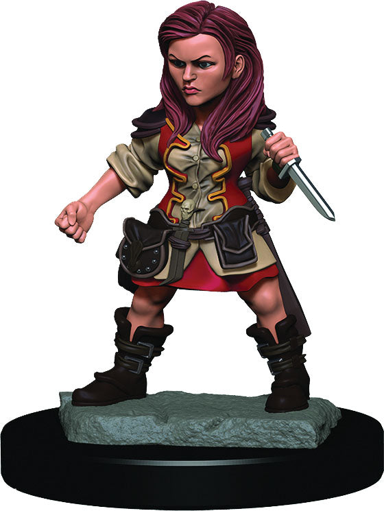 Dungeons & Dragons Fantasy Miniatures: Icons of the Realms Premium Figures Halfling Female Rogue | D20 Games
