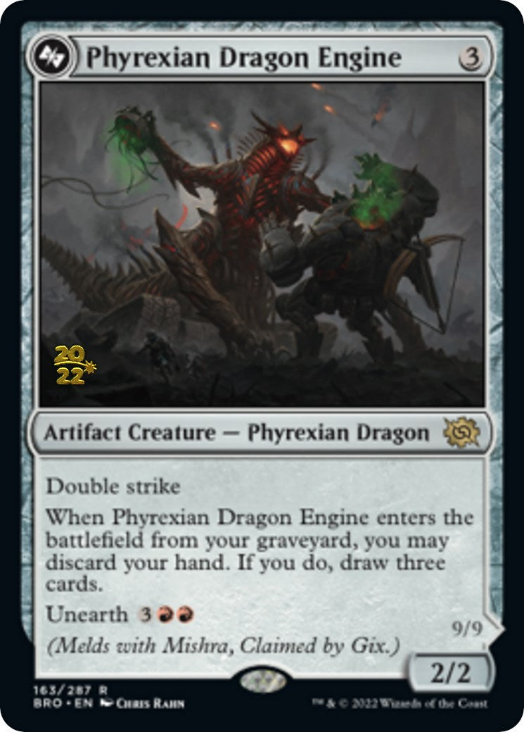 Phyrexian Dragon Engine [The Brothers' War: Prerelease Promos] | D20 Games