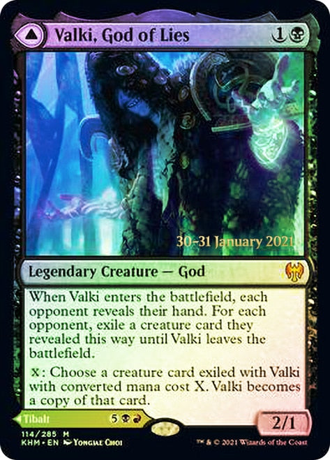 Valki, God of Lies // Tibalt, Cosmic Impostor [Kaldheim Prerelease Promos] | D20 Games