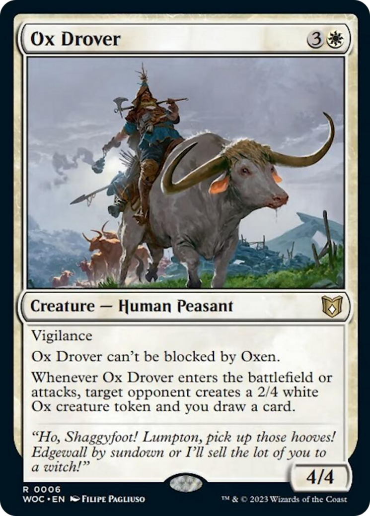 Ox Drover [Wilds of Eldraine Commander] | D20 Games