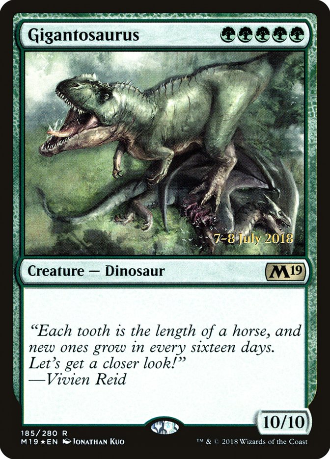 Gigantosaurus  [Core Set 2019 Prerelease Promos] | D20 Games