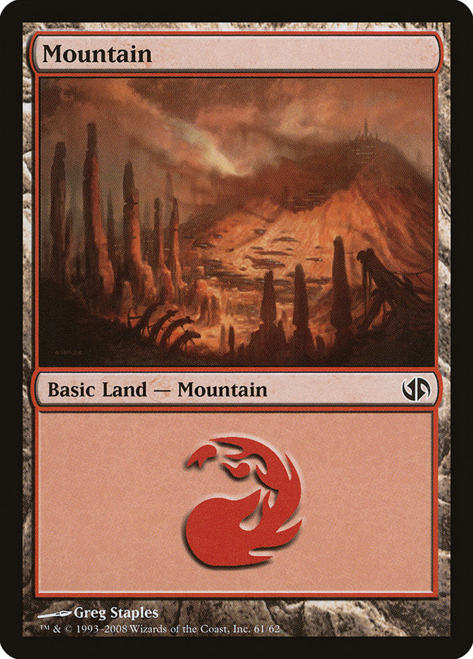 Mountain (61) [Duel Decks: Jace vs. Chandra] | D20 Games