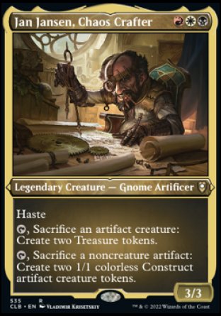 Jan Jansen, Chaos Crafter (Foil Etched) [Commander Legends: Battle for Baldur's Gate] | D20 Games