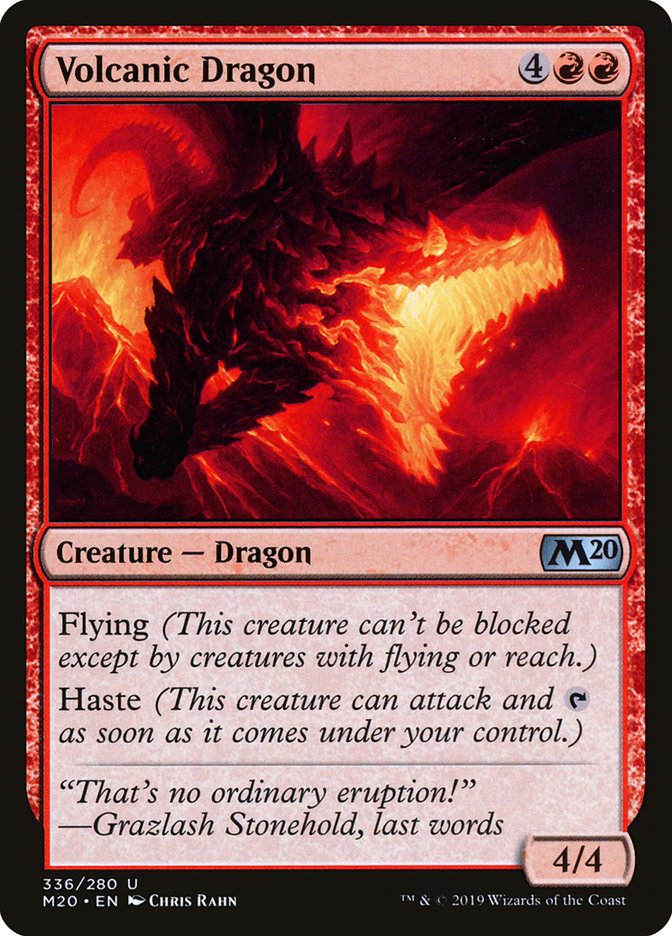 Volcanic Dragon [Core Set 2020] | D20 Games