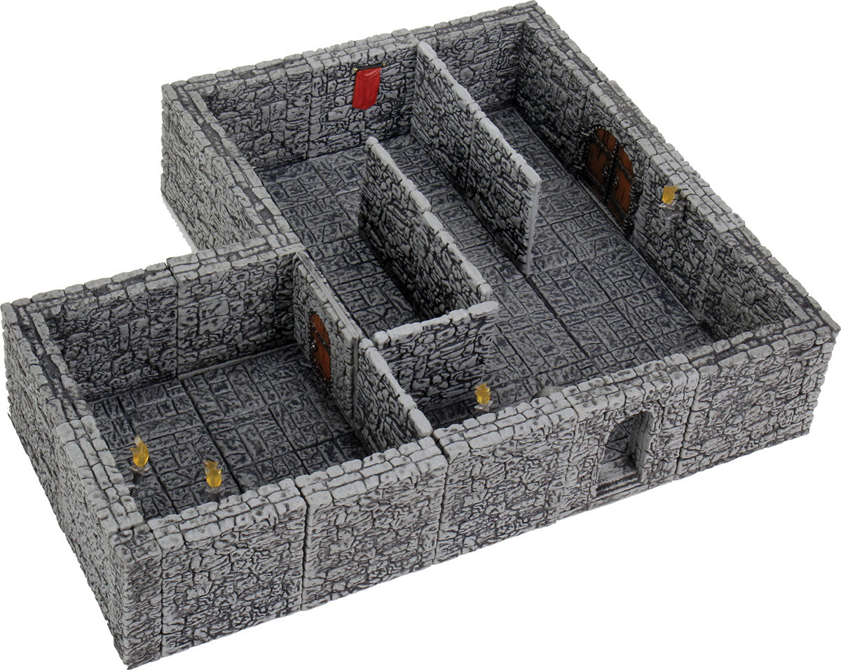 WarLock Tiles: Dungeon Tiles II - Full Height Stone Walls Expansion | D20 Games