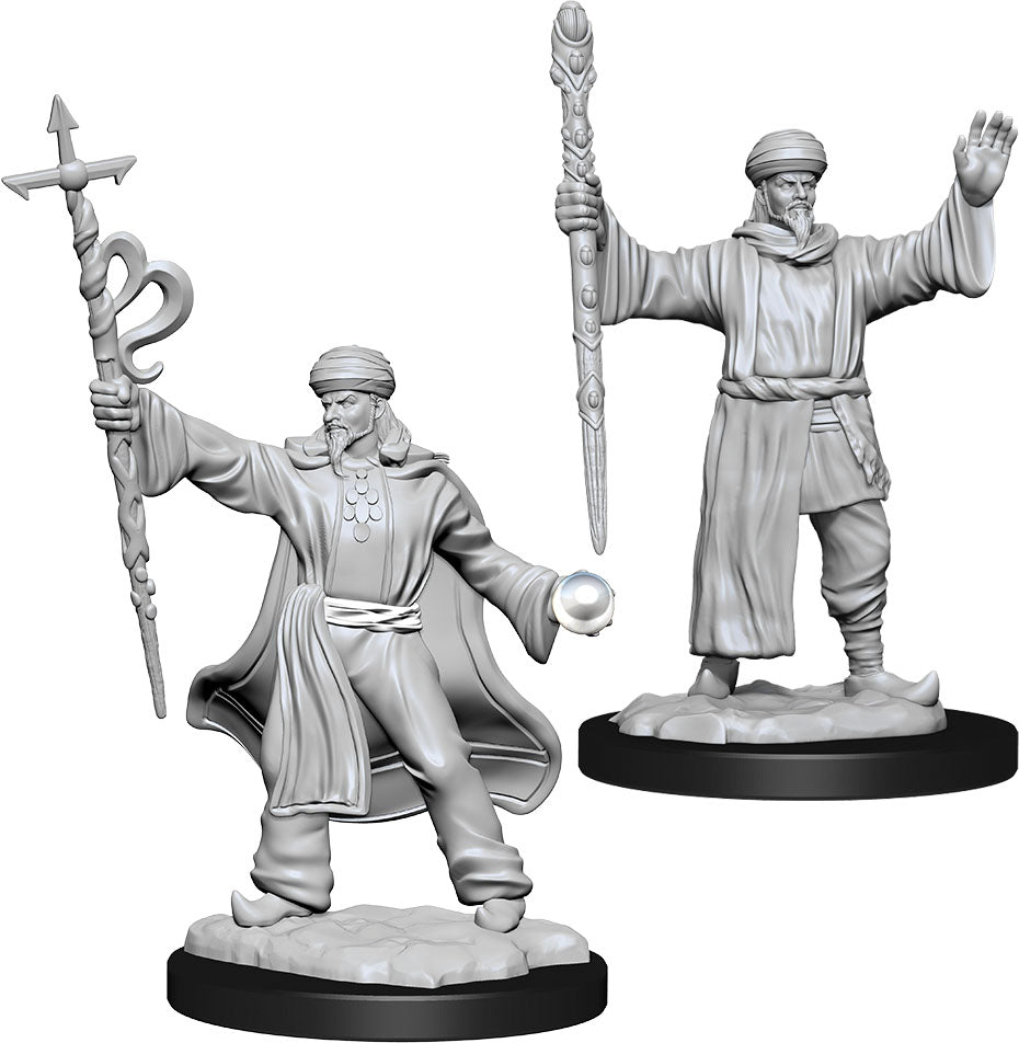 Dungeons & Dragons Nolzur`s Marvelous Unpainted Miniatures: W13 Human Wizard Male | D20 Games