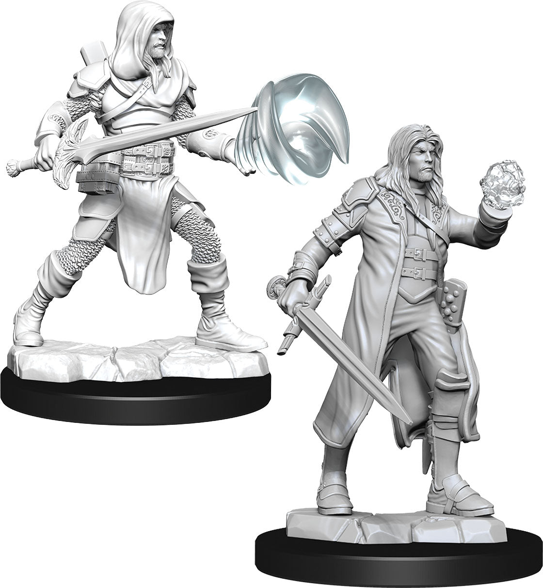 Dungeons & Dragons Nolzur`s Marvelous Unpainted Miniatures: W13 Multiclass Fighter + Wizard Male | D20 Games