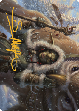 Owlbear Shepherd Art Card (Gold-Stamped Signature) [Commander Legends: Battle for Baldur's Gate Art Series] | D20 Games