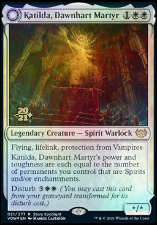 Katilda, Dawnhart Martyr // Katilda's Rising Dawn [Innistrad: Crimson Vow Prerelease Promos] | D20 Games