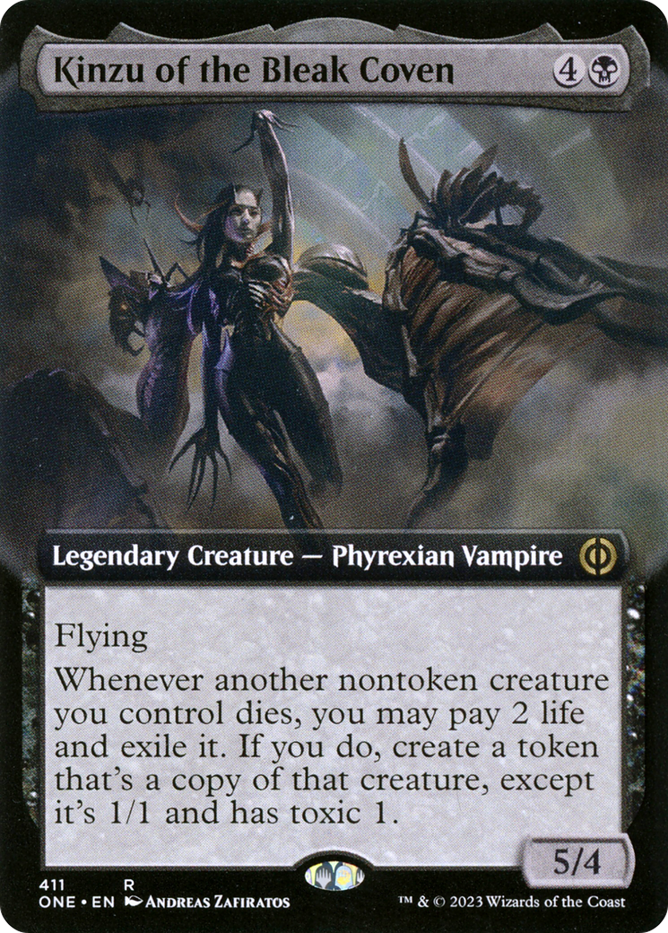 Kinzu of the Bleak Coven (Extended Art) [Phyrexia: All Will Be One] | D20 Games