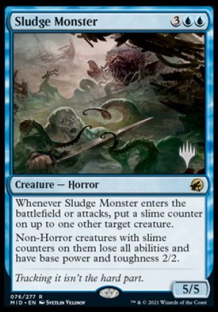 Sludge Monster (Promo Pack) [Innistrad: Midnight Hunt Promos] | D20 Games